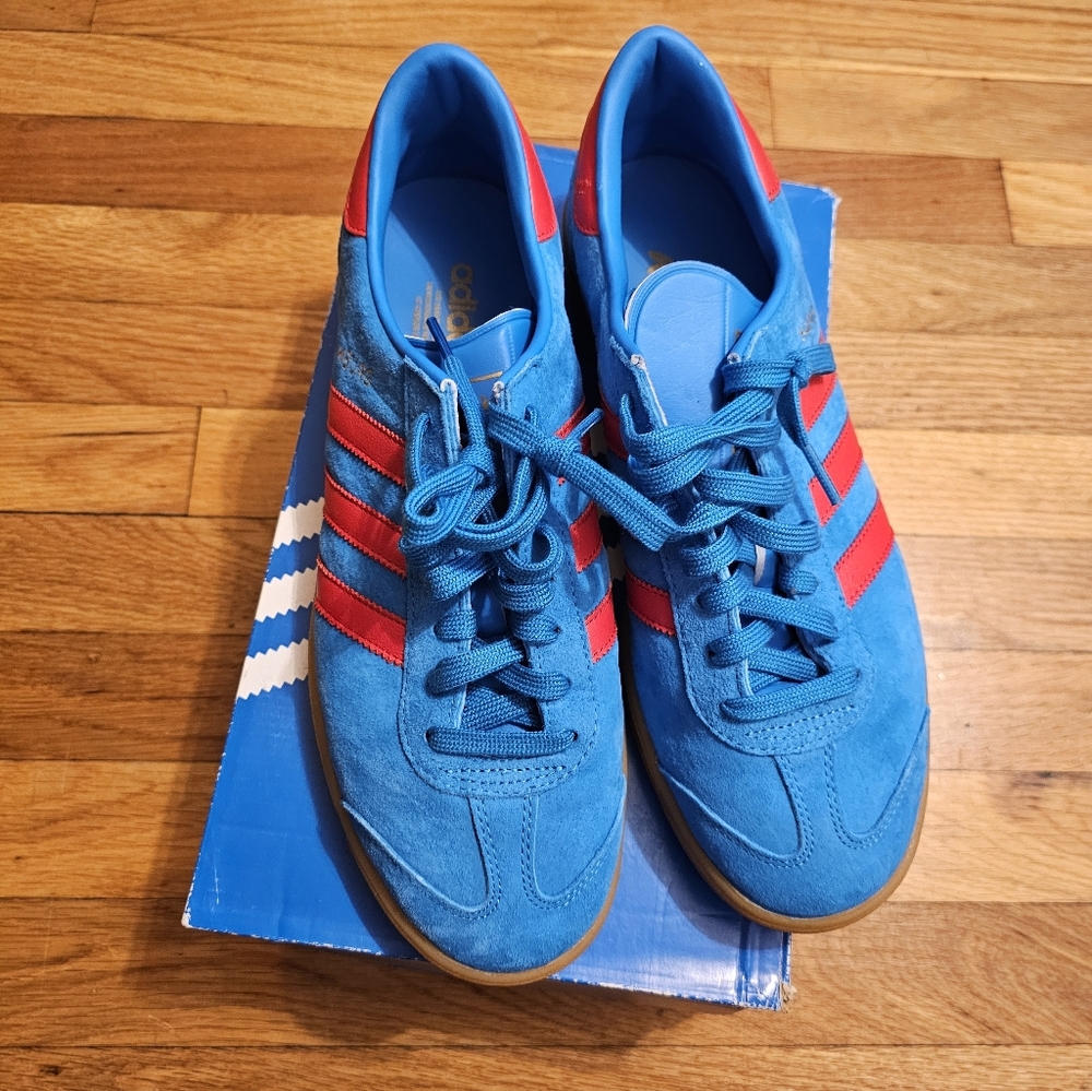 adidas Blue and Red Sneakers
